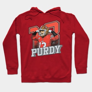 brock purdy comic style Hoodie